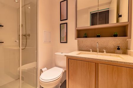 Studio para alugar com 28m², 1 quarto e sem vagaBanheiro