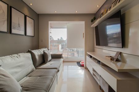 Sala de apartamento para alugar com 2 quartos, 50m² em Vila Guarani, Mauá