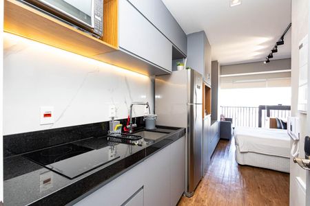 Studio à venda com 26m², 1 quarto e sem vagaCozinha