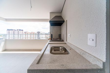 Varanda Gourmet de apartamento à venda com 3 quartos, 83m² em Vila Pires, Santo André