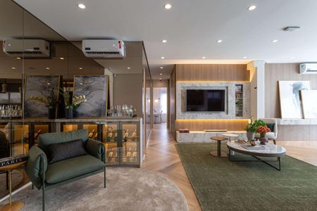 Sala de apartamento à venda com 3 quartos, 136m² em Água Branca, São Paulo