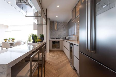 Cozinha de apartamento à venda com 3 quartos, 136m² em Água Branca, São Paulo