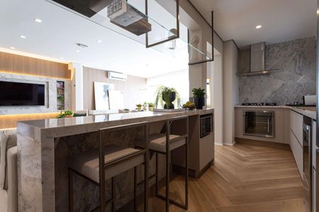 Cozinha de apartamento à venda com 3 quartos, 136m² em Água Branca, São Paulo