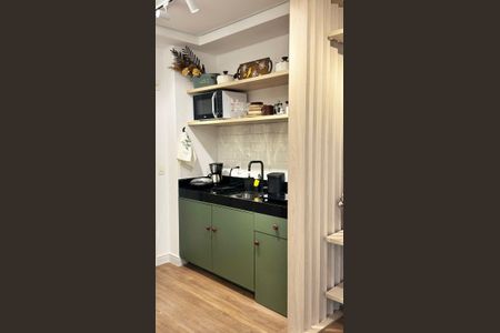 Studio à venda com 28m², 1 quarto e 1 vaga Studio à venda com 28m², 1 quarto e 1 vagaCozinha