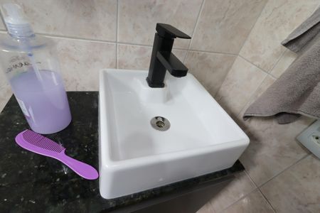 Apartamento à venda com 85m², 3 quartos e 3 vagasBanheiro Social - Pia