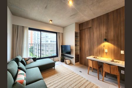 Sala de apartamento à venda com 1 quarto, 40m² em Itaim Bibi, São Paulo