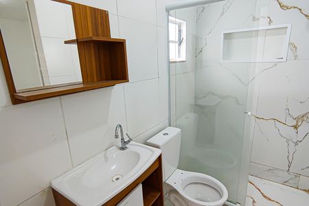 Casa de condomínio para alugar com 70m², 3 quartos e 2 vagas Casa de condomínio para alugar com 70m², 3 quartos e 2 vagasBanheiro da Suíte 1 e 2 Canadense