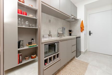 Studio à venda com 25m², 1 quarto e sem vagaCozinha