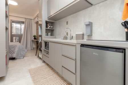 Studio à venda com 25m², 1 quarto e sem vagaCozinha