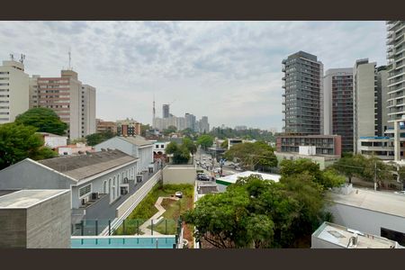 Vista da Varanda do Studio de kitnet/studio para alugar com 1 quarto, 27m² em Sumaré, São Paulo