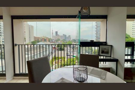 Varanda do Studio de kitnet/studio para alugar com 1 quarto, 27m² em Sumaré, São Paulo