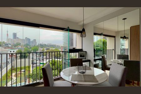 Varanda do Studio de kitnet/studio para alugar com 1 quarto, 27m² em Sumaré, São Paulo