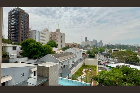 Studio para alugar com 27m², 1 quarto e sem vaga Studio para alugar com 27m², 1 quarto e sem vagaVista da Varanda do Studio