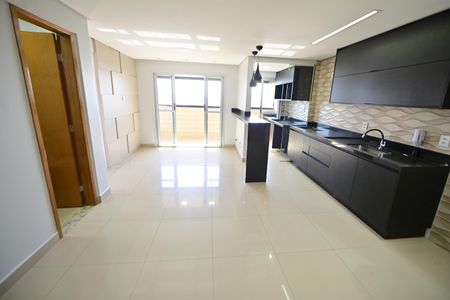 Sala/Cozinha de apartamento para alugar com 3 quartos, 75m² em Vila Rosa, Goiânia