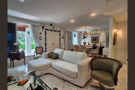 Sala de casa de condomínio à venda com 4 quartos, 400m² em Barra da Tijuca, Rio de Janeiro