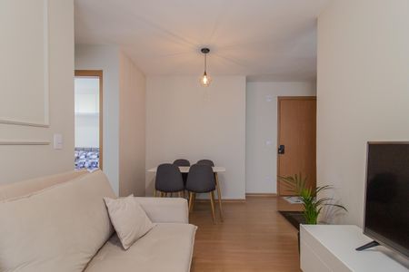 Sala de apartamento para alugar com 2 quartos, 44m² em Parque Sao Vicente, Mauá