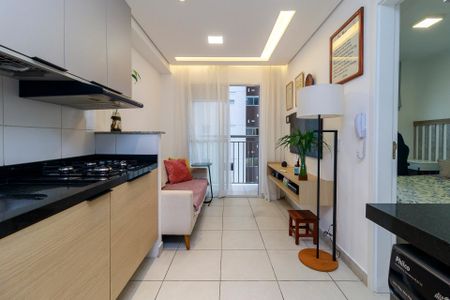 Sala de apartamento para alugar com 1 quarto, 28m² em Jardim Caravelas, São Paulo