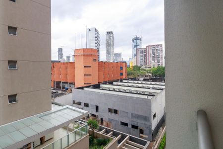 Sala - Vista de apartamento para alugar com 1 quarto, 28m² em Jardim Caravelas, São Paulo