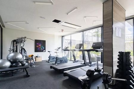 Studio para alugar com 28m², 1 quarto e sem vaga Studio para alugar com 28m², 1 quarto e sem vagaÁrea comum - Academia