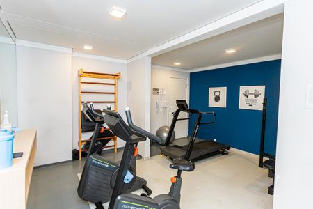 Área comum - Academia de apartamento para alugar com 1 quarto, 38m² em Vila Palmeiras, São Paulo