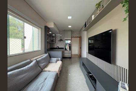 Sala de apartamento à venda com 3 quartos, 104m² em Vila Camilópolis, Santo André