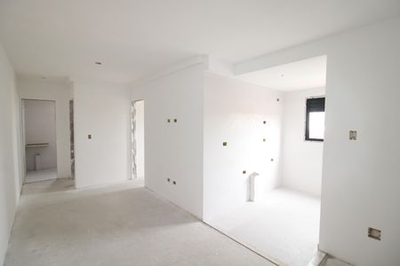 Sala/Cozinha de apartamento à venda com 2 quartos, 48m² em Vila Paulista, Guarulhos