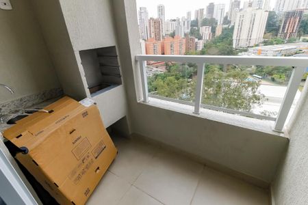 Varanda da Sala de apartamento à venda com 2 quartos, 53m² em Paraíso do Morumbi, São Paulo