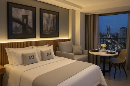 Studio de apartamento para alugar com 1 quarto, 24m² em Vila Cordeiro, São Paulo