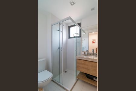 Banheiro Social de apartamento à venda com 1 quarto, 21m² em Perdizes, São Paulo