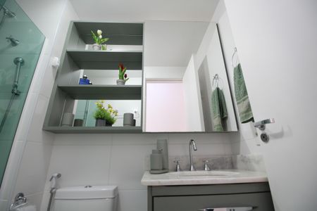 Apartamento à venda com 66m², 2 quartos e 1 vagaBanheiro Social