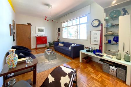 Sala de apartamento à venda com 3 quartos, 110m² em Funcionários, Belo Horizonte