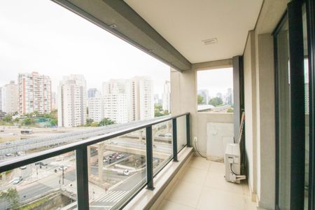 Varanda de kitnet/studio para alugar com 1 quarto, 37m² em Campo Belo, São Paulo