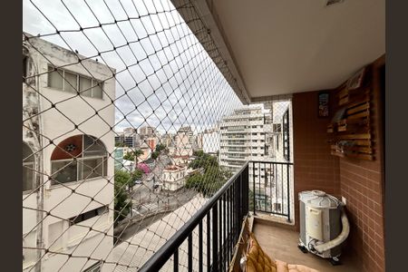 Varanda da sala de apartamento para alugar com 2 quartos, 85m² em Botafogo, Rio de Janeiro