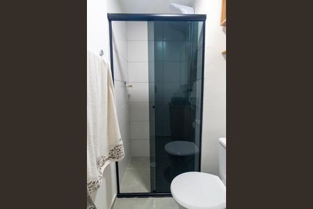 Banheiro da Suíte Detalhe de apartamento para alugar com 1 quarto, 24m² em Jardim Oriental, São Paulo