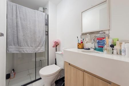 Banheiro de kitnet/studio à venda com 1 quarto, 25m² em Chácara Inglesa, São Paulo