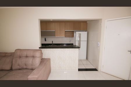 Sala de apartamento para alugar com 2 quartos, 70m² em Canto do Forte, Praia Grande