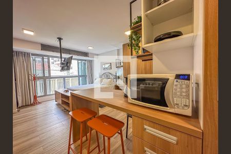 Studio à venda com 32m², 1 quarto e sem vaga