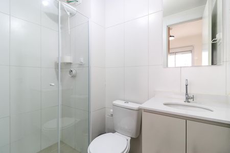 Apartamento para alugar com 27m², 1 quarto e sem vaga Apartamento para alugar com 27m², 1 quarto e sem vagaBanheiro da Suíte