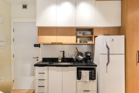 Studio à venda com 30m², 1 quarto e sem vagaCozinha 