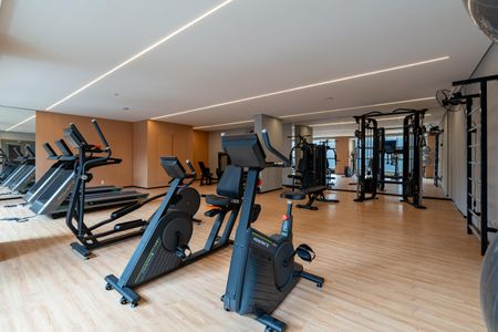 Apartamento à venda com 28m², 1 quarto e sem vaga Apartamento à venda com 28m², 1 quarto e sem vagaÁrea comum - Academia