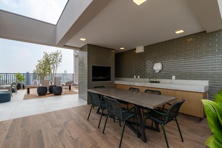 Apartamento à venda com 28m², 1 quarto e sem vaga Apartamento à venda com 28m², 1 quarto e sem vagaÁrea comum - Churrasqueira