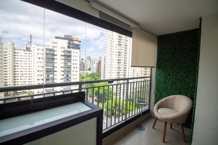 Varanda de kitnet/studio à venda com 1 quarto, 22m² em Cidade Monções, São Paulo