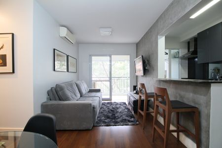 Sala de apartamento à venda com 2 quartos, 58m² em Jardim Leonor, São Paulo