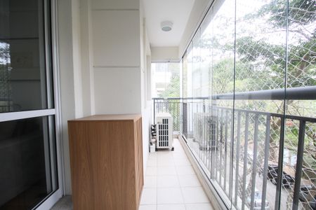 Varanda da Sala de apartamento à venda com 2 quartos, 58m² em Jardim Leonor, São Paulo