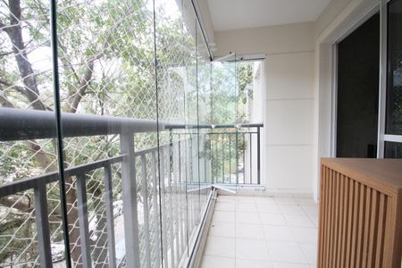 Varanda da Sala de apartamento à venda com 2 quartos, 58m² em Jardim Leonor, São Paulo