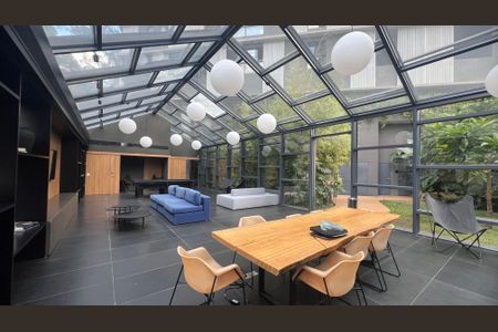 Apartamento para alugar com 38m², 1 quarto e 1 vaga Apartamento para alugar com 38m², 1 quarto e 1 vagaÁrea comum - Salão de festas