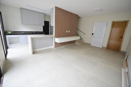Sala de casa de condomínio para alugar com 3 quartos, 153m² em Vila Rosa, Goiânia