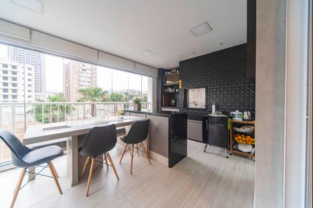 varanda de apartamento à venda com 3 quartos, 124m² em Campestre, Santo André