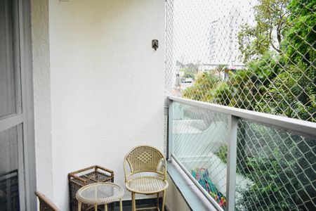 Sacada Sala de apartamento à venda com 3 quartos, 116m² em Vila Monte Alegre, São Paulo