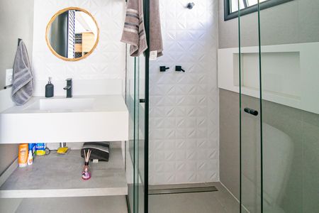 Casa de condomínio para alugar com 270m², 3 quartos e 4 vagasBanheiro da Área Gourmet